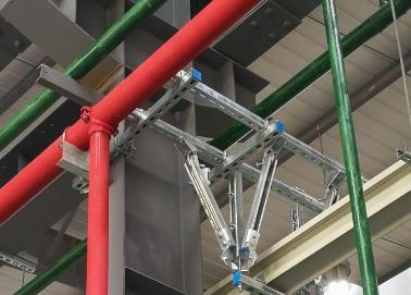 和布克赛尔该抗震支架的整体式支吊架结构协调性好